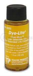 TP3920-0601 by TRACER PRODUCTS - Dye-Lite® Clear-Blue™ Leak Detection Dye - 1 Oz., for Extended Life Coolants