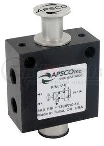 V-8 by APSCO - Air Control Valve - 4-Way Push-Pull, 2-Position, Single Spool, Double Acting