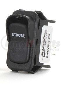 VR-6-EST by APSCO - Rocker Switch - Electric, Strobe, On/Off, 20 AMP, 12V DC, with "Strobe" Label
