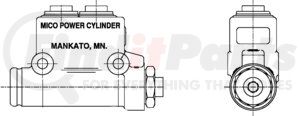 02-020-245 by MICO - Brake Master Cylinder - Power Cylinder