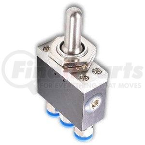 VTS-1X by APSCO - Air Brake Toggle Control Valve - 4-Way, 3-Position, Single Acting, 150 PSI Max