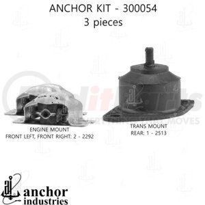 300054 by ANCHOR MOTOR MOUNTS - ENGINE MNT KIT