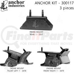 300117 by ANCHOR MOTOR MOUNTS - ENGINE MNT KIT