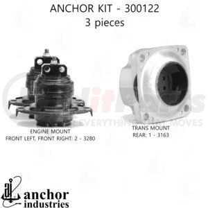 300122 by ANCHOR MOTOR MOUNTS - ENGINE MNT KIT