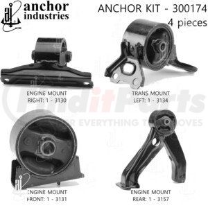 300174 by ANCHOR MOTOR MOUNTS - ENGINE MNT KIT