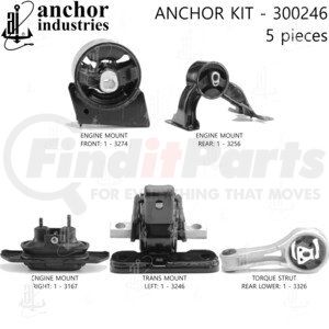 300246 by ANCHOR MOTOR MOUNTS - ENGINE MNT KIT