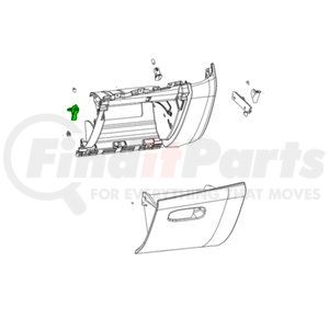 6ZC72DX9AB by MOPAR - Glove Box Door Striker - Left, For 2022 Jeep Compass