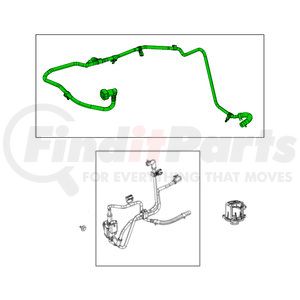 Mopar 4627485AC Vacuum Harness Vacuum Harness - For 2012-2014 Fiat 500