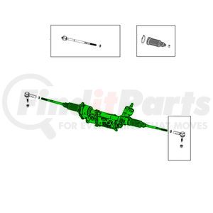 68628858AA by MOPAR - Rack and Pinion Assembly - Electric, with Power Steering Pump Module, For 2013-2022 Ram