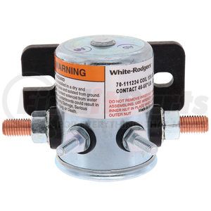 70-111224 by WHITE RODGERS - D/C Power Solenoid - Continuous, 4 Terminals, 12V, Standard Bracket