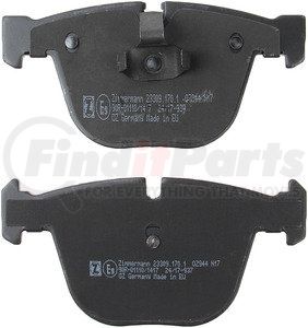 23309 170 1 by ZIMMERMANN - Disc Brake Pad for BMW