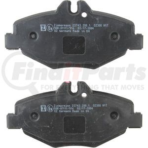 23743 200 1 by ZIMMERMANN - Disc Brake Pad for MERCEDES BENZ