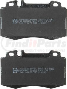 23745 175 1 by ZIMMERMANN - Disc Brake Pad for MERCEDES BENZ