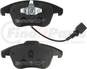 24333 200 1 by ZIMMERMANN - Disc Brake Pad for VOLKSWAGEN WATER