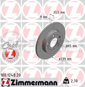 100.1248.20 by ZIMMERMANN - Disc Brake Rotor