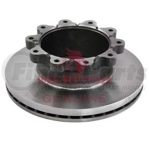 23-123642-015 by MERITOR - Disc Brake Rotor, 10 1/2 in. Bolt Circle Diameter, U-Shaped, 5/8 in.-18 Bolt Hole Size