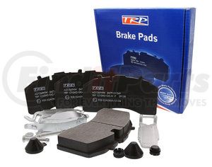 AD1369HW by TRP - Disc Brake Pad with Hardware, On-Highway, For Bendix ADB22X Calipers