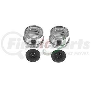 K71315 by SIRCO - Wheel Bearing Dust Cap - E-Z Lube Grease Cap & Plug Kit For 7", 10" x 1-1/2" & 10" x 2-1/4" Hub