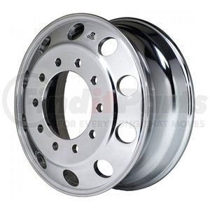 803601DB by ALCOA - Wheel - Aluminum, 22.5" x 10.5" Wheel Size, Hub Pilot, Mirror Polish Outside Only with Dura-Bright