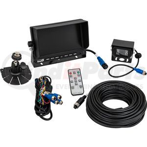 8883050 by BUYERS PRODUCTS - Park Assist Camera - 12-24VDC, with 7 in. Screen, DVR, Cables and Mounting Kit