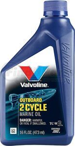 VV469 by VALVOLINE - Engine Oil - Outboard 2-Cycle, TCW-3, Synthetic Blend, Not Biodegradable, 16 Fl. Oz. Bottle