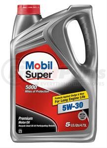 124407 by MOBIL OIL - Mobil Super™ Motor Oil - Synthetic Blend, 5W-30, 5 Quarts