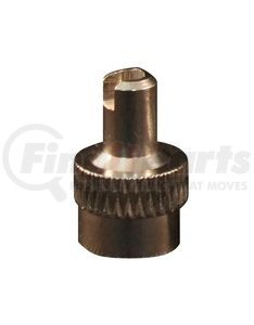 437 by MILTON INDUSTRIES - Tire Valve Cap - Screwdriver Type, Nickel Plated Brass, TR VC2 Type