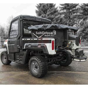 Buyers Products SHPE0400 Vehicle-Mounted Salt Spreader SaltDogg® Salt Spreader - 0.40 Cubic Yard Electric Black Poly Hopper