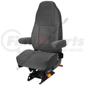 189016FA635 by SEATS INC - Seat Assembly - Gray, Tuff Cloth, Heritage Model, LO Series, Mid Back, Low Profile/Low Rider Application