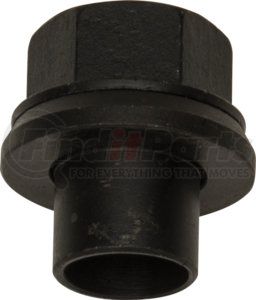 GL-2919 by HALTEC - Flange Sleeve Nut - Grade 8, Black, M22 x 1.5 Thread, 33mm Hex, 19mm Sleeve, Aluminum, For Aluminum Wheels