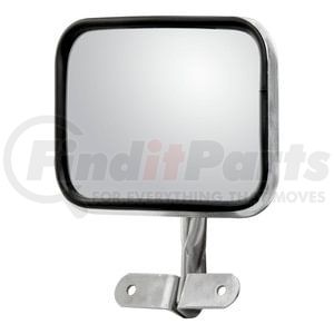 604650 by RETRAC MIRROR - 5.5" x 7.5" Aluminum Rectangle Convex Safety Mirror Assembly, Satin Anodized
