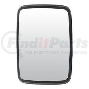 610848 by RETRAC MIRROR - 6 1/2in. X 10in. Mirror Head, Flat Glass, Plastic, Black