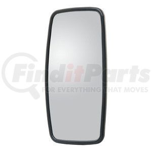 611774 by RETRAC MIRROR - Side View Mirror Head, 9" x 17", Black, Plastic, Convex, 1" To 1 1/4" Clamp Mounted