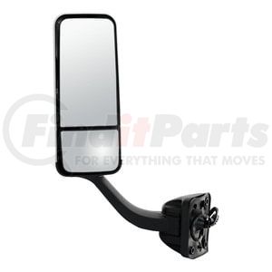 612165 by RETRAC MIRROR - 7" x 18" Motorized Dual-Vision Heated Pedestal Mirror Assembly (Driver Side)