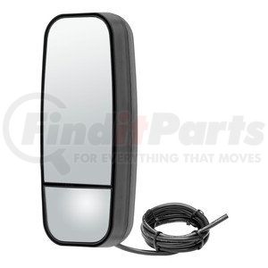 613420 by RETRAC MIRROR - Motorized Mirror Head - 8” x 19” Dual Vision, Black Plastic, Aerodynamic