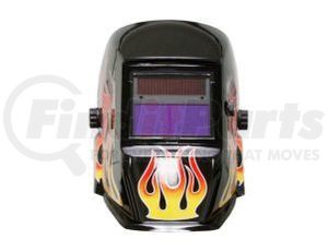 55698 by FORNEY INDUSTRIES INC. - Arc Welding Helmet, Auto-Darkening, Variable Shade #9-13, Flame Design