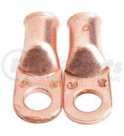 60096 by FORNEY INDUSTRIES INC. - Cable Lug, Premium Copper, #1/0 Cable x 3/8" Stud (Carded), 2-Pack