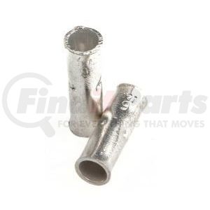 60109 by FORNEY INDUSTRIES INC. - Butt Connector, #6, Premium Copper, Zinc Plated (Carded) 2-Pack