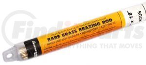 47300 by FORNEY INDUSTRIES INC. - Low Fuming Bare Brass, Gas Brazing Rod 1/8" X 18" - 10 Rods