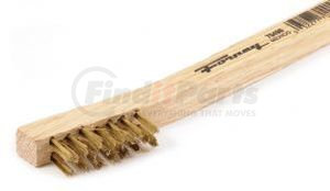 70490 by FORNEY INDUSTRIES INC. - Wire Scratch Brush, Brass with Wood Handle, 7-3/4" x .006"