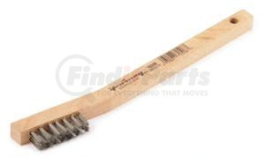 70506 by FORNEY INDUSTRIES INC. - Wire Scratch Brush, Stainless Steel with Wood Handle, 7-3/4" x .006"