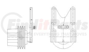 1077-07895-03 by KIT MASTERS - Kysor-Style Hub - New