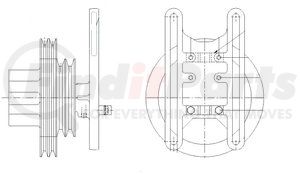 1077-07869-02 by KIT MASTERS - Kysor-Style Hub - New