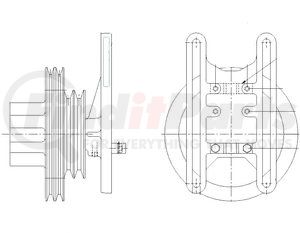 1077-07869-03 by KIT MASTERS - Kysor-Style Hub - New