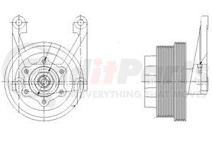 1077-07956-03 by KIT MASTERS - Kysor-Style Hub - New