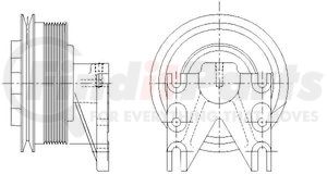 1077-08079-04 by KIT MASTERS - Kysor-Style Hub - New