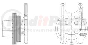 1077-09067-02 by KIT MASTERS - Kysor-Style Hub - New