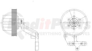 1077-09075-02 by KIT MASTERS - Kysor-Style Hub - New