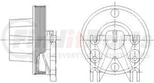 1077-09116-02 by KIT MASTERS - Kysor-Style Hub - New