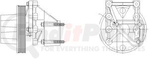 1077-09120-02 by KIT MASTERS - Kysor-Style Hub - New